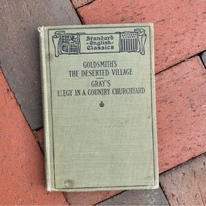 1909 Elegy in a Country Churchyard Deserted Village Standard English Classics